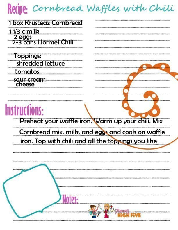 cornbread waffles and chili copy