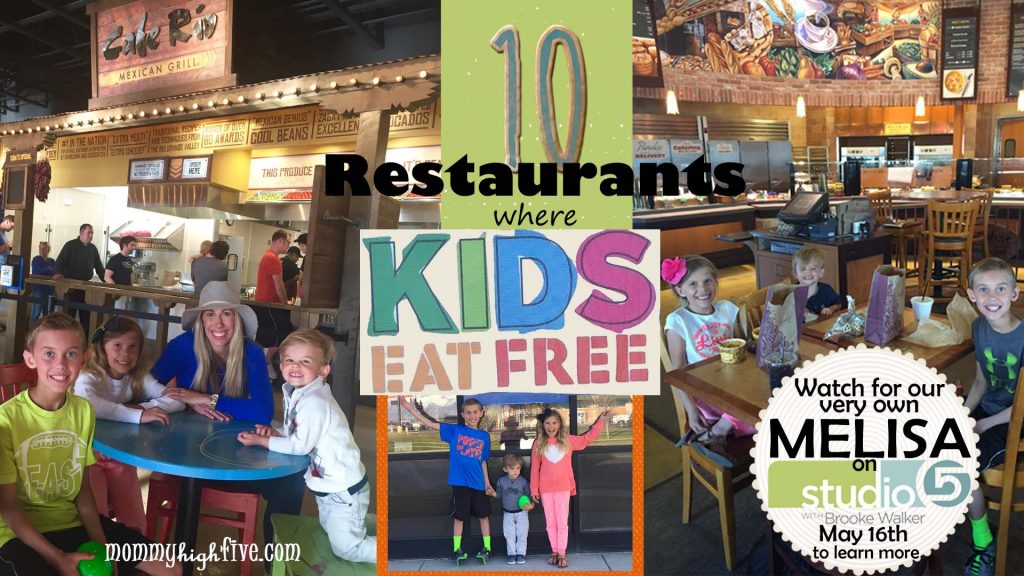 Eating out with kids can be expensive! Here are a few restaurants that help parents lighten the load.