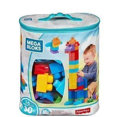 Mega Bloks 80-Piece Big Building Bag