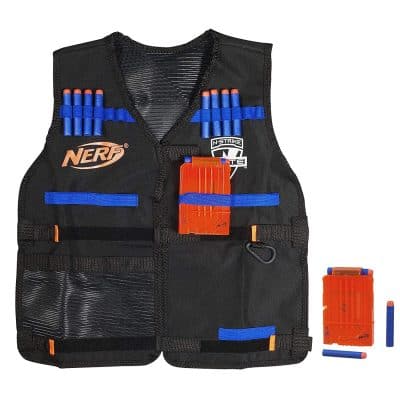 NERF N-strike Tactical Vest Kit 2 Quick Reload Clips 12 Clip System Darts for sale online