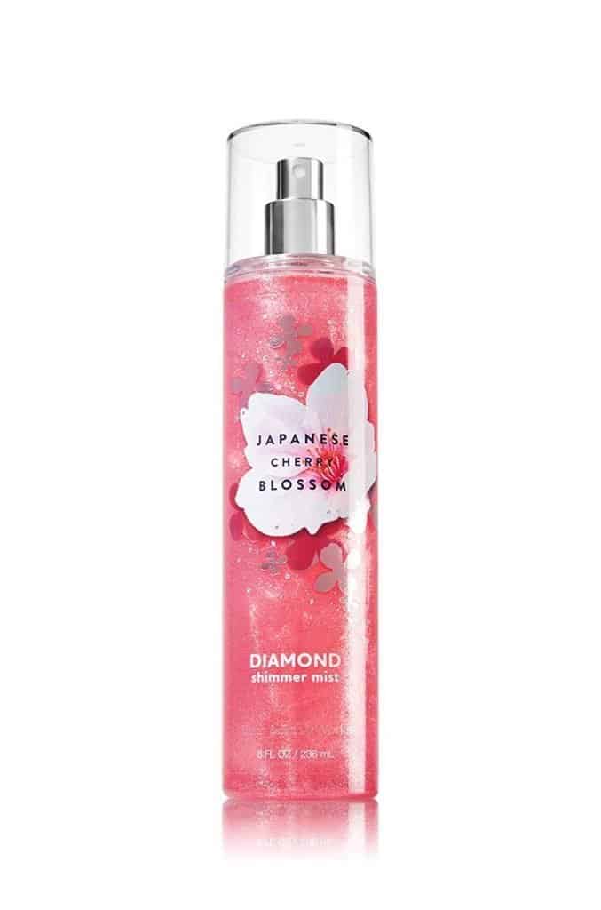 Bath and Body Works Diamond Shimmer Mist, Japanese Cherry Blossom, 8.0 Fl Oz