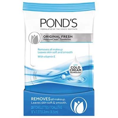 Ponds Makeup Remover Wipes Original Fresh 28 Count e1540249001559