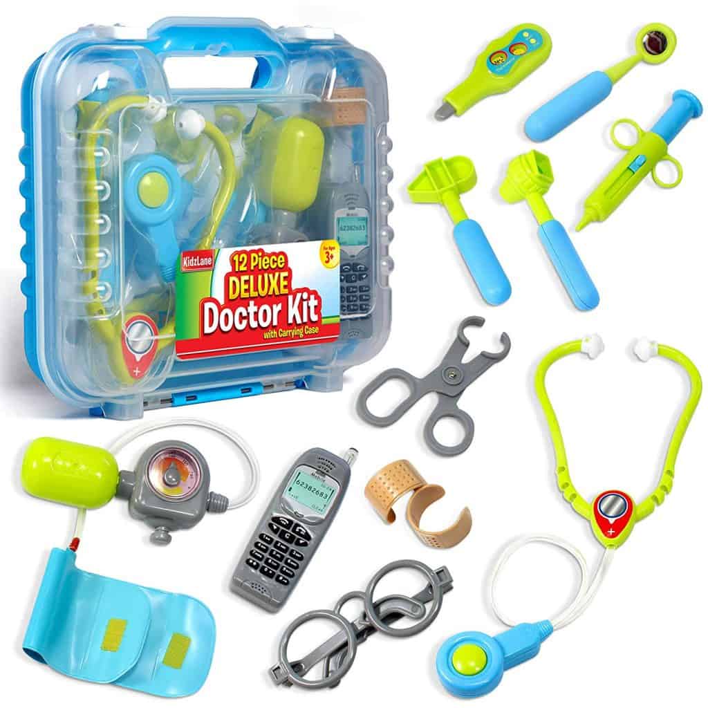 Kidzlane Durable Kids Doctor Kit with Electronic Stethoscope