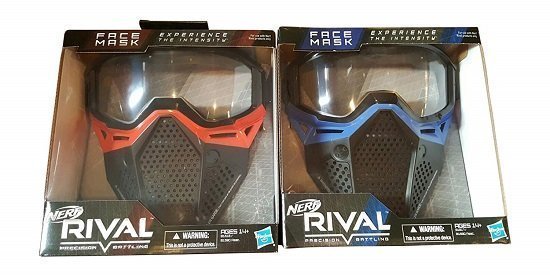 Nerf Rival Face Mask (Blue) and (Red)