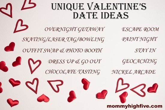 Unique Valentine's Date Ideas Printable