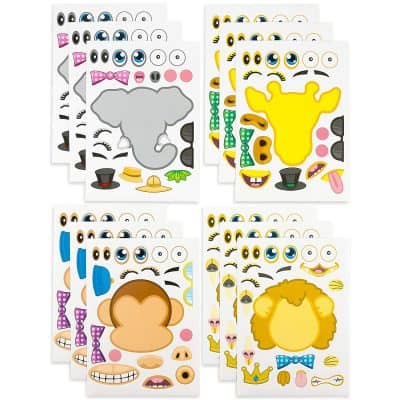 Kicko Make-a-Zoo Animal Sticker Sheets