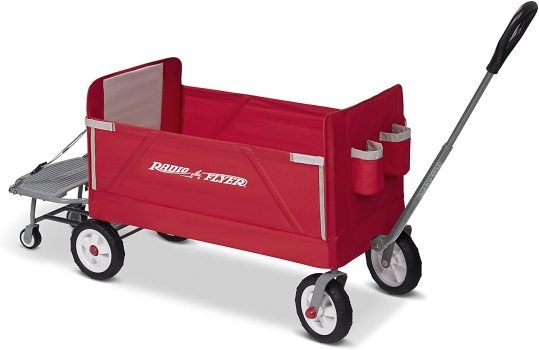 Radio Flyer 3-in-1 Folding Wagon with Cooler Caddy