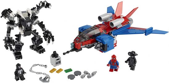 LEGO Marvel Spider-Man Spider-Jet vs Venom Mech 76150