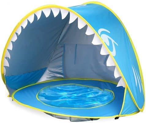 Pop Up Shark Pool and Tent e1618939630838