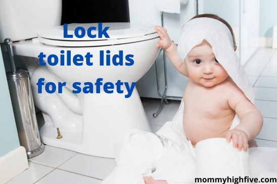 Toilet safety locks for kids