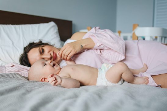 Baby and Postpartum Mom