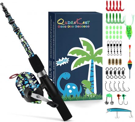 QudraKast Kids Fishing Pole